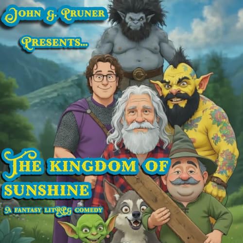 The Kingdom of Sunshine audiobook cover featuring a fantasy party of characters